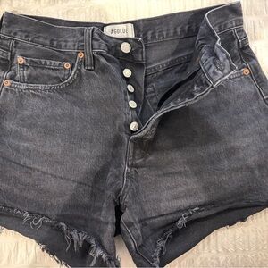 Agolde Parker Long Denim Shorts